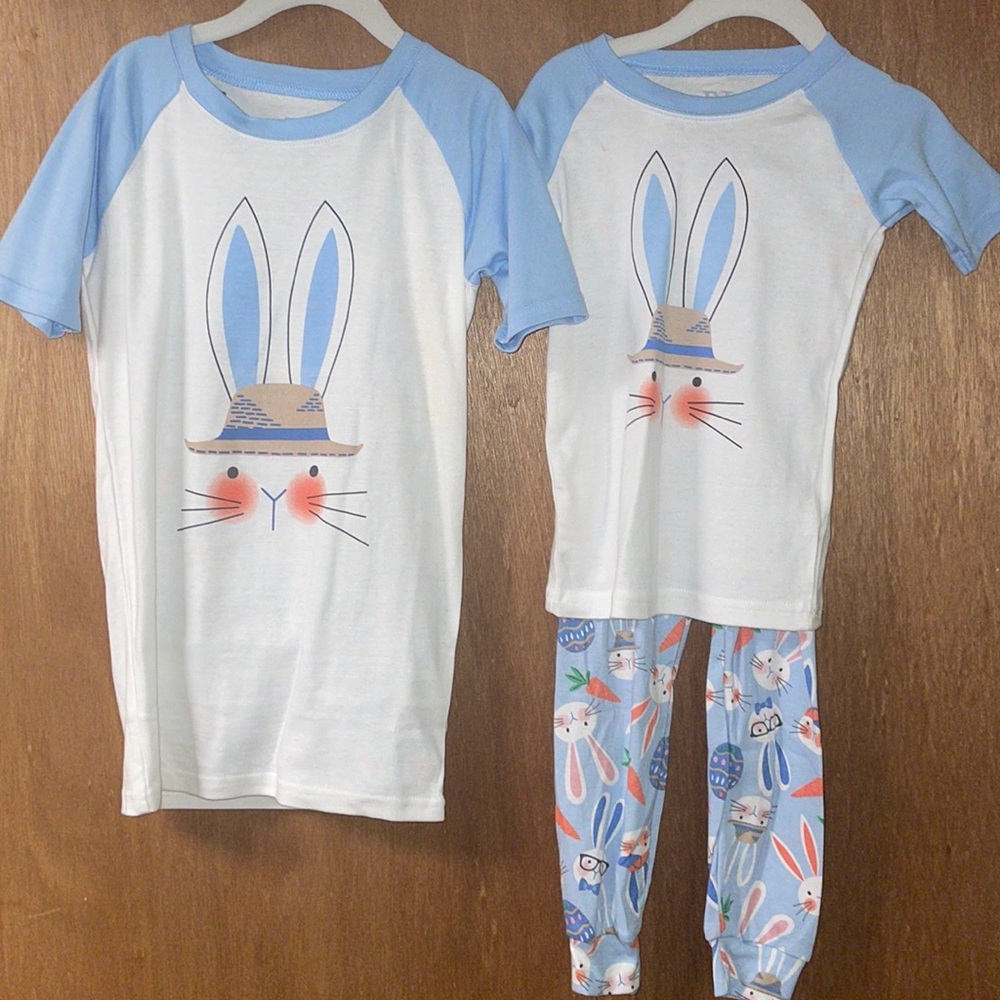 Easter pajama sets (blue) - Picture 1 of 3